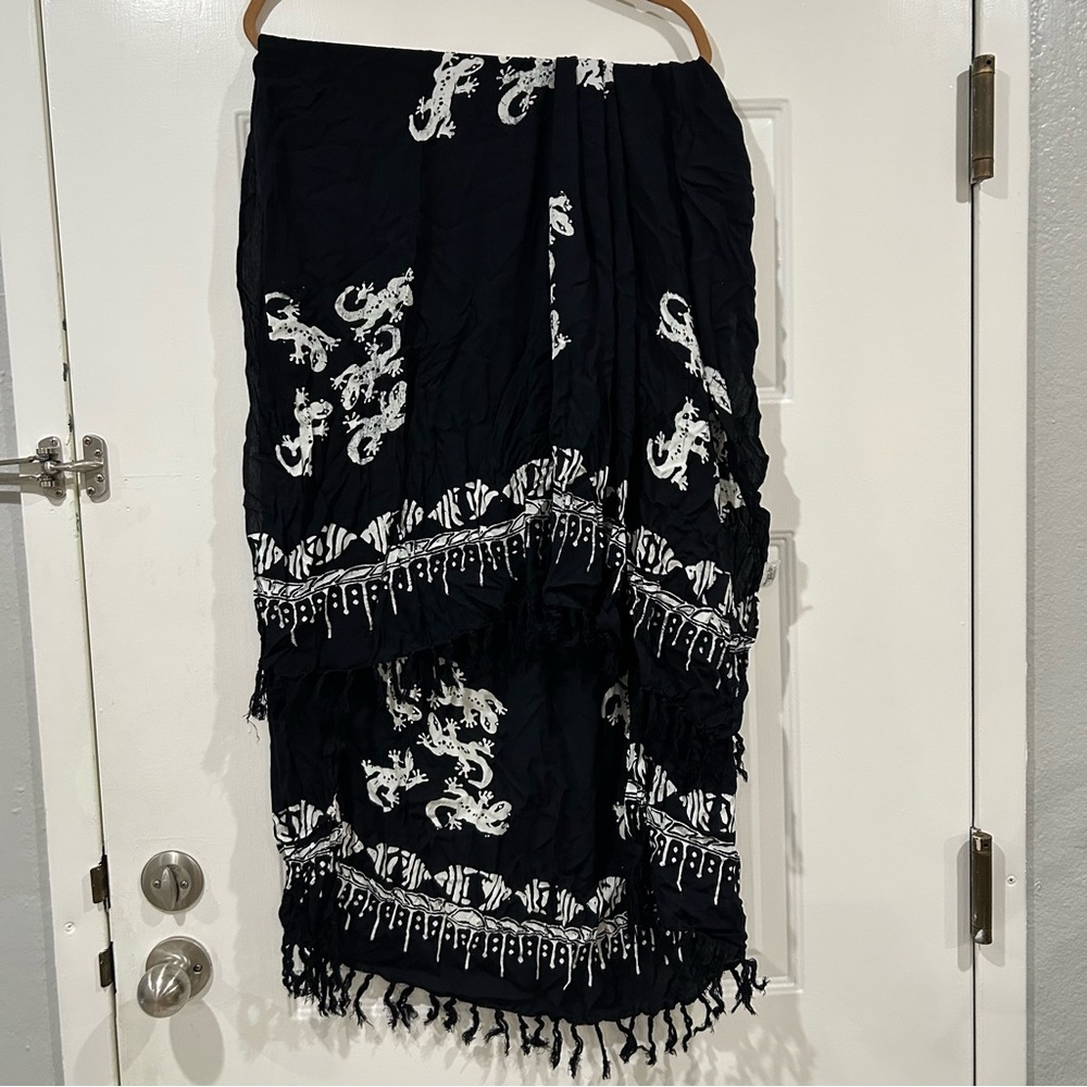 Sarong wrap skirt